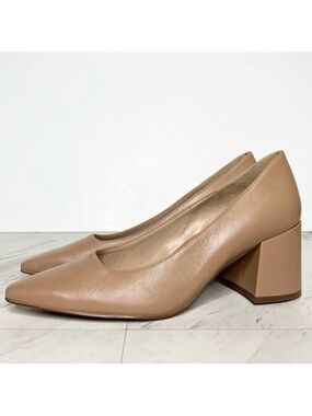 27 Edit Licia Tan Leather Pointy Toe Pump 9M